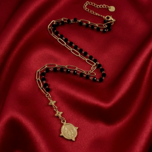 GOLDEN CHAIN CELEBRITY NÁHRDELNÍK NEREZ