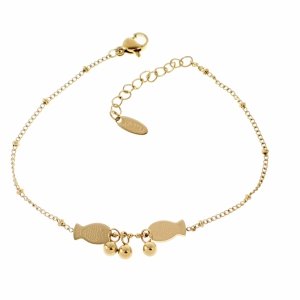 BRACELET GOLD CELEBRITY NEREZOVÁ OCEL