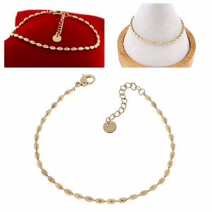 BRACELET GOLD CELEBRITY NEREZOVÁ OCEL 