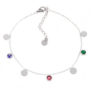 ARMBAND, SILBER CELEBRITY EDELSTAHL