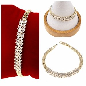 Armband aus 18 Karat vergoldetem Gold