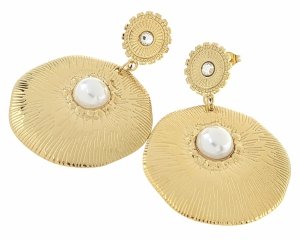 goldene Ohrringe aus Edelstahl