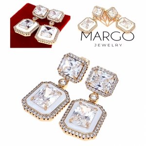 exklusive swarovski vergoldete ohrringe