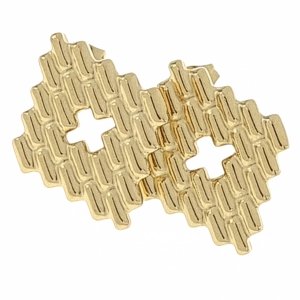 goldene Ohrringe aus Edelstahl