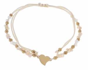 GOLDENES ARMBAND MIT EDELSTAHL 