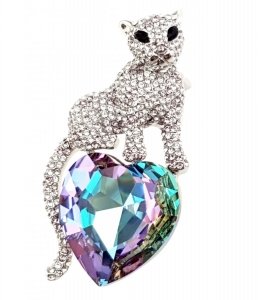 elegante Goldbrosche