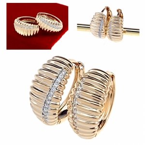 exklusive swarovski vergoldete ohrringe 
