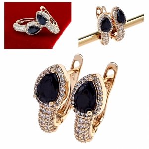 exklusive swarovski vergoldete ohrringe