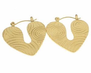 goldene Ohrringe aus Edelstahl
