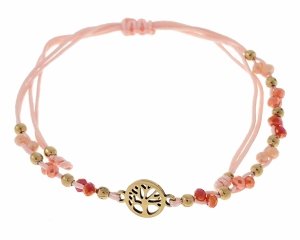 GOLDENES ARMBAND MIT EDELSTAHL 