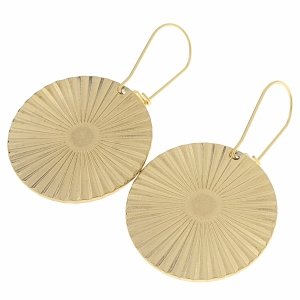 goldene Ohrringe aus Edelstahl
