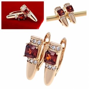 exklusive swarovski vergoldete ohrringe