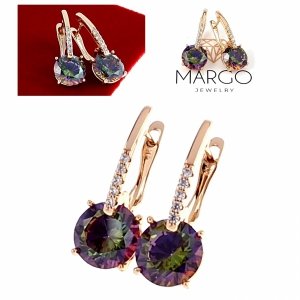 exklusive swarovski vergoldete ohrringe