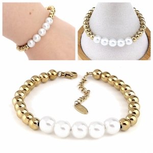ARMBAND GOLD CELEBRITY EDELSTAHL