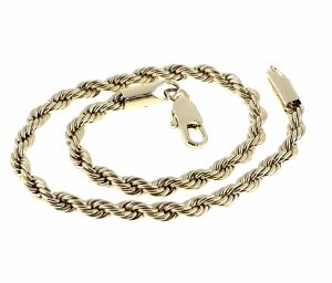 gold bracelet for a gold-plated leg