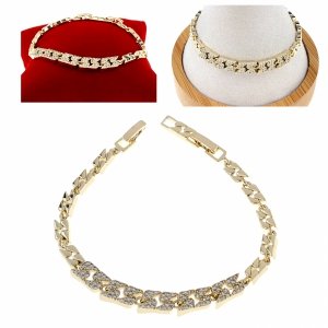 gold bracelet for a gold-plated leg
