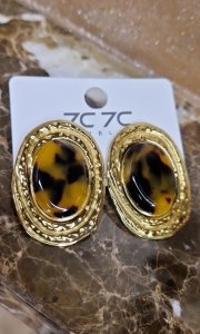 gold earrings made of stainless steel