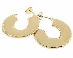 gold earrings made of stainless steel