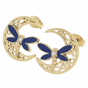 gold earrings made of stainless steel
