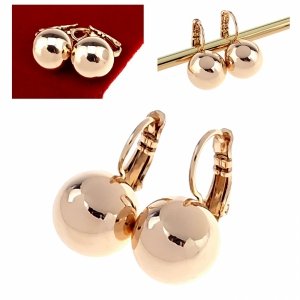 exclusive swarovski gold-plated earrings