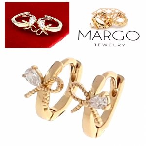 exclusive swarovski gold-plated earrings
