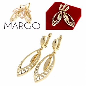 gold plated earrings with exclusive cubic zirconia