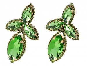 EARRINGS GOLD LONG ZIRCONIA WEDDING WEDDING
