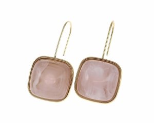 gold earrings made of stainless steel