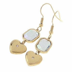 gold earrings made of stainless steel
