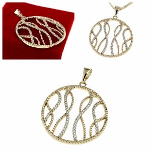 gold pendant 18k shiny xuping