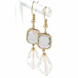 gold earrings made of stainless steel