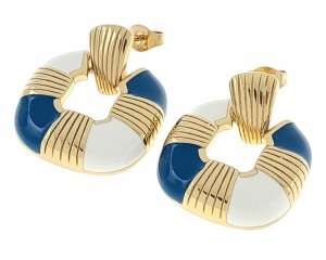 gold earrings made of stainless steel