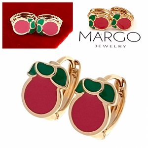 exclusive swarovski gold-plated earrings