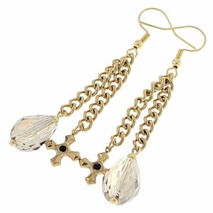 gold earrings made of stainless steel