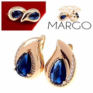 exclusive swarovski gold-plated earrings