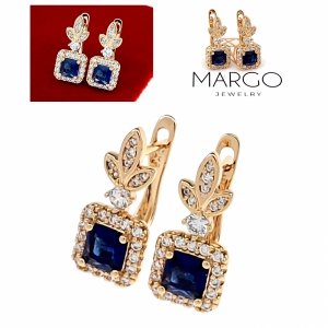 exclusive swarovski gold-plated earrings
