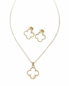 18k gold plated set pendant earrings xuping