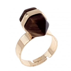 ring 18,30mm gold stainless steel