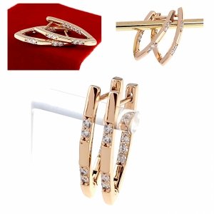 exclusive swarovski gold-plated earrings
