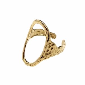 ring 18,30mm gold stainless steel