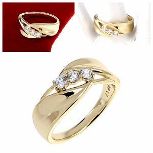 gold ring 18,60mm. gold-plated engagement xuping 
