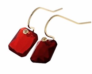 gold earrings made of stainless steel