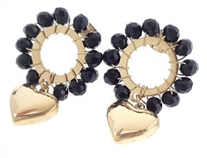 gold earrings made of stainless steel