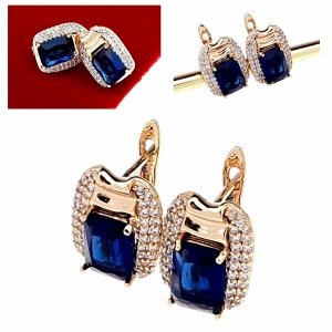 exclusive swarovski gold-plated earrings 