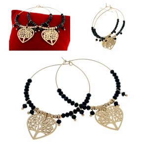 gold earrings made of stainless steel
