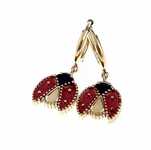 gold earrings made of stainless steel