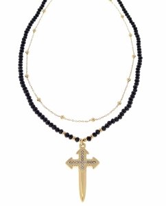 GOLD CHAIN NECKLACE celebrity STAINLESS STEEL