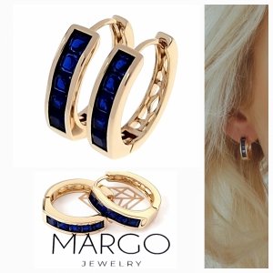 gold plated earrings with exclusive cubic zirconia