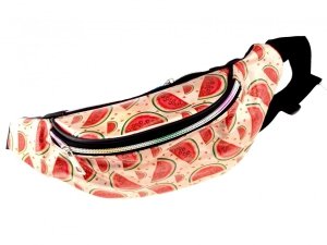 women's kidney bag, burgundy