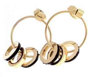 EARRINGS SILVER STAINLESS STEEL CELEBRITY